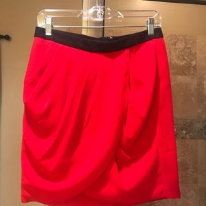 Sexy Red mini skirt with slit